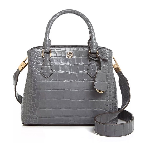 Tory Burch Handbags - Tory Burch❤️NEW❤️Robinson embossed  leather zinc